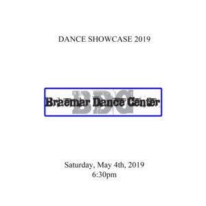 Frankfort Square Park District 2019 Dance Showcase 6:30pm Show ONLY