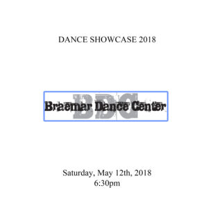 Frankfort Square Park District 2018 Dance Showcase 6:30pm Show ONLY